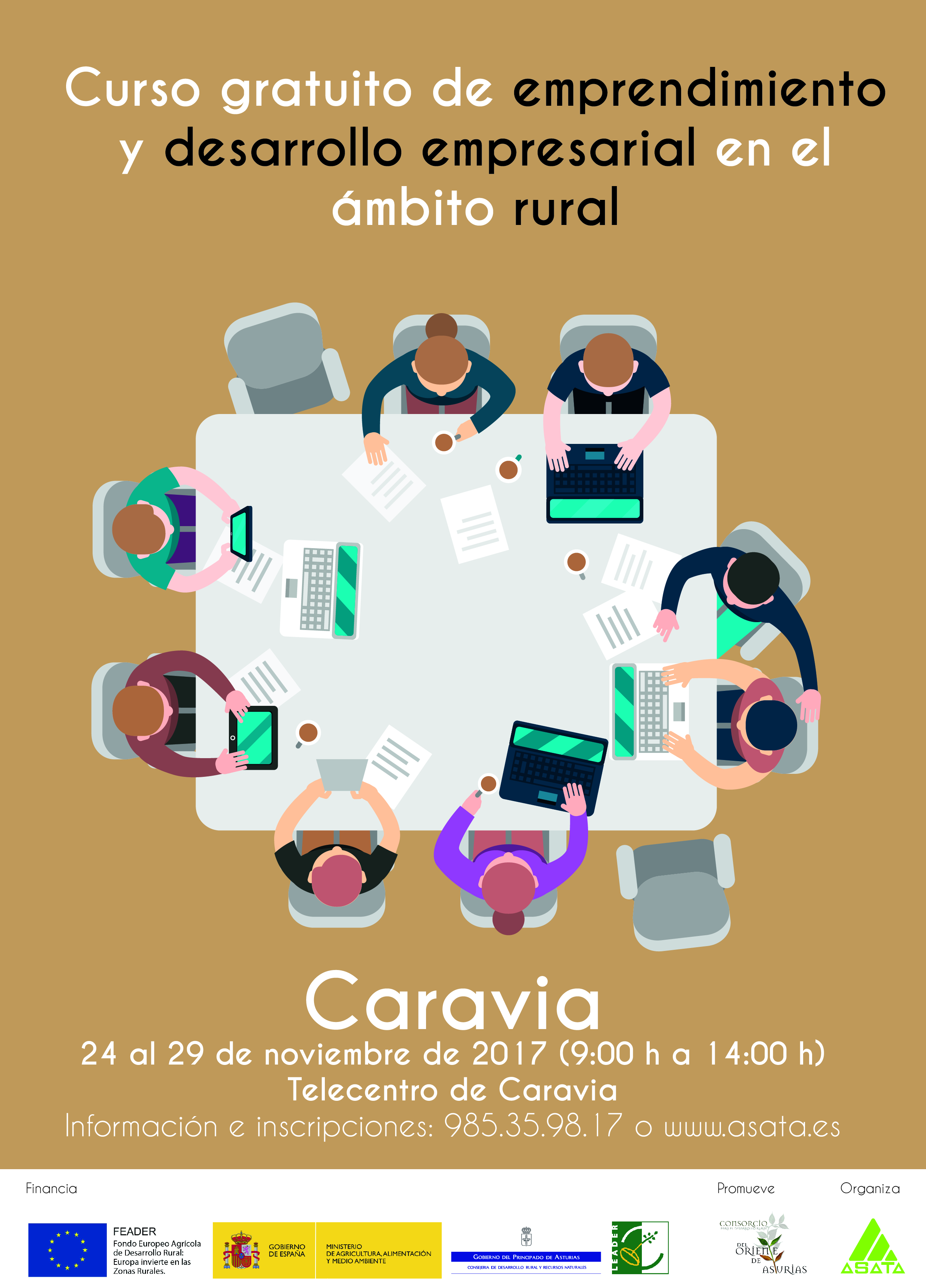 Cartel anunciador de la actividad formativa.