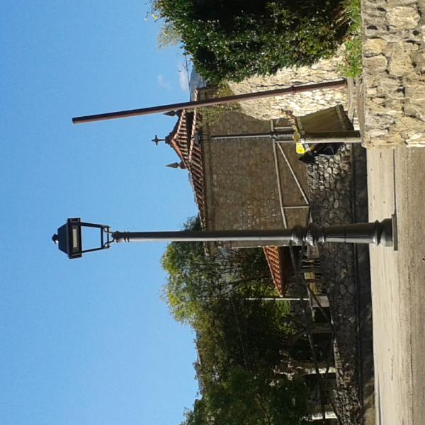 Farola en Siejo con luminaria LED.