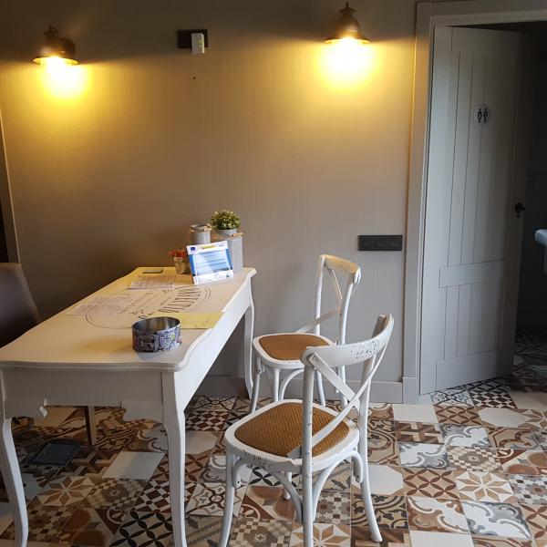 Recepción de los apartamentos.